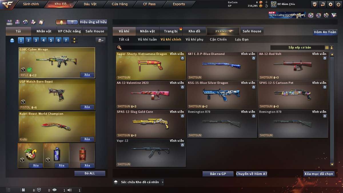 shop acc cf uy tin gia re
